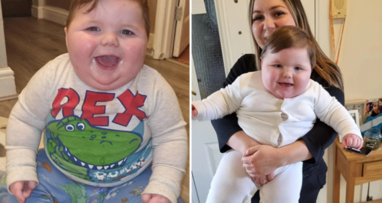 11-month-old baby boy is his 5-year-old sister’s size. Here’s how his mom struggles with people’s comments and carry ing him…