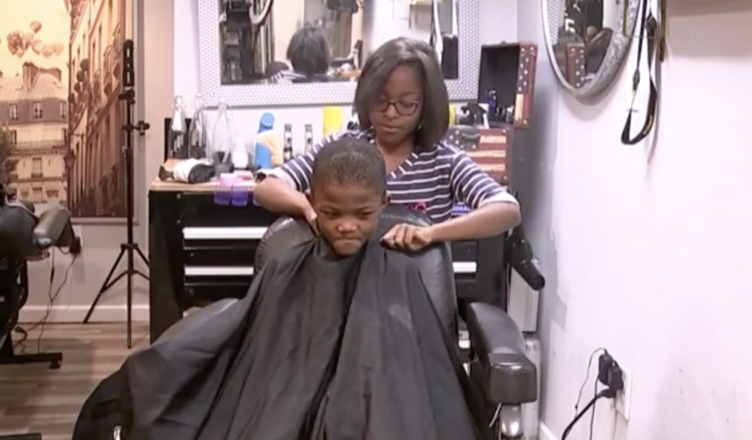 7-Year-Old Becomes Certified Barber So She Can Offer Free Haircuts To Kids in Her City… The result is shocking…