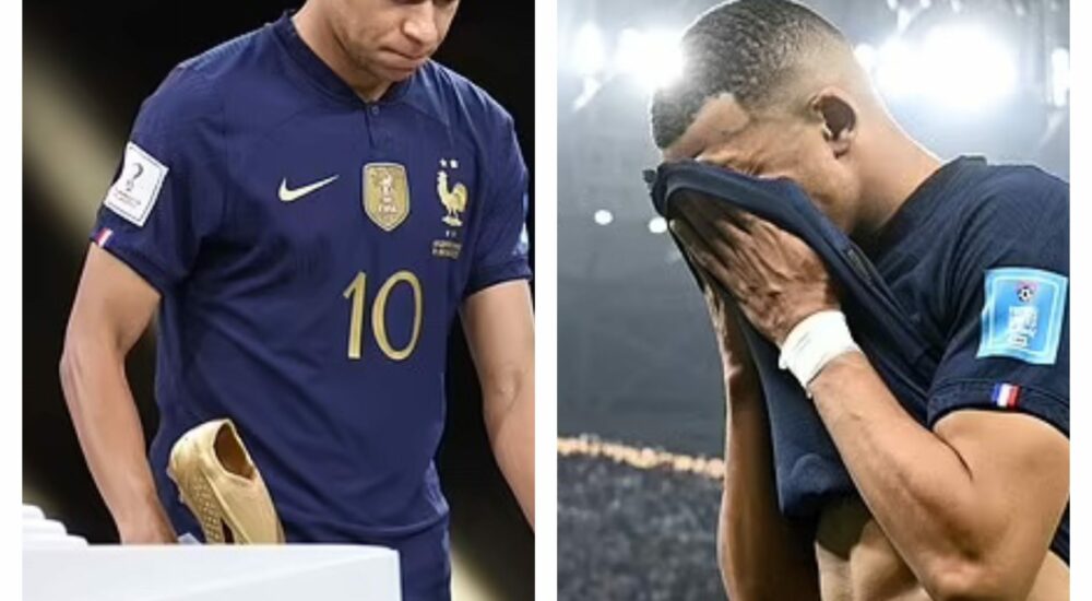 After being defeated on penalties by Lionel Messi’s Argentina in Qatar at the World Cup, heartbroken French players remove their medals for being in second place…