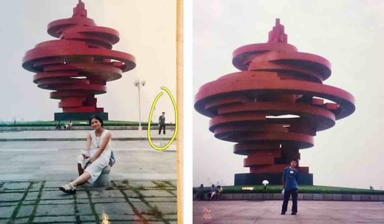 Couple is Shocked to See Themselves in the Same Tourist Photo From Years Before They Met… See how they met…