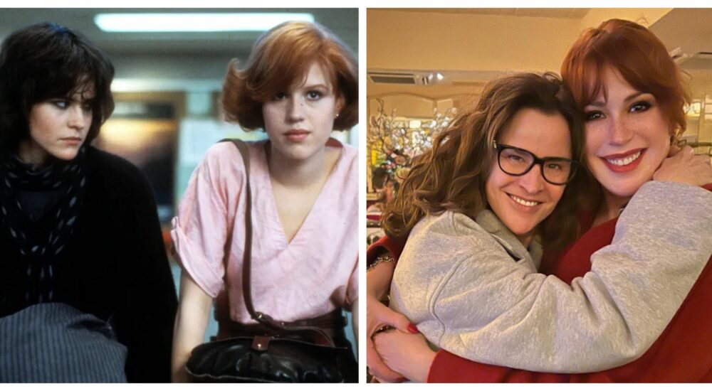 Molly Ringwald and Ally Sheedy, who played members of the “Breakfast Club,” got together for supper over 38 years after the film’s initial release…