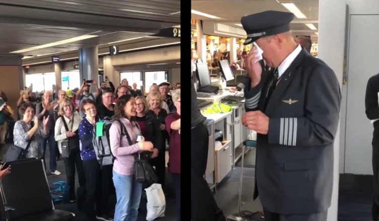 Passengers Sing Emotional ‘Irish Blessing’ For Their Airline Pilot After His Final Flight And See What He Did…