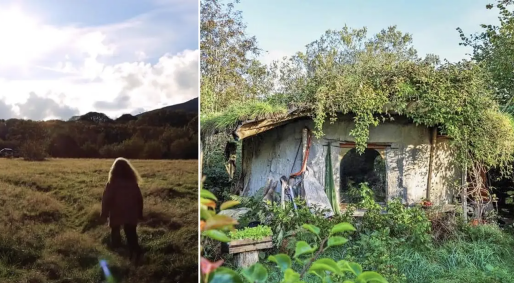 She refused modern life and constructed a tiny earthen home in woods to live close to nature…