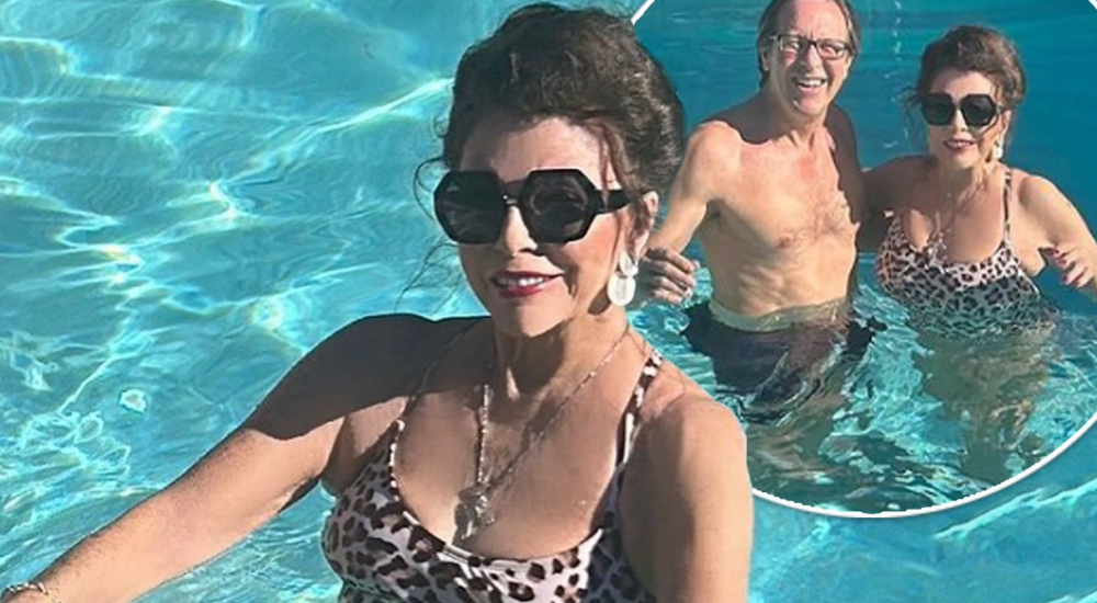 The 89-year-old Joan Collins Is “Ageless” as She Pose Poolside in a Leopard Print Swimsuit…