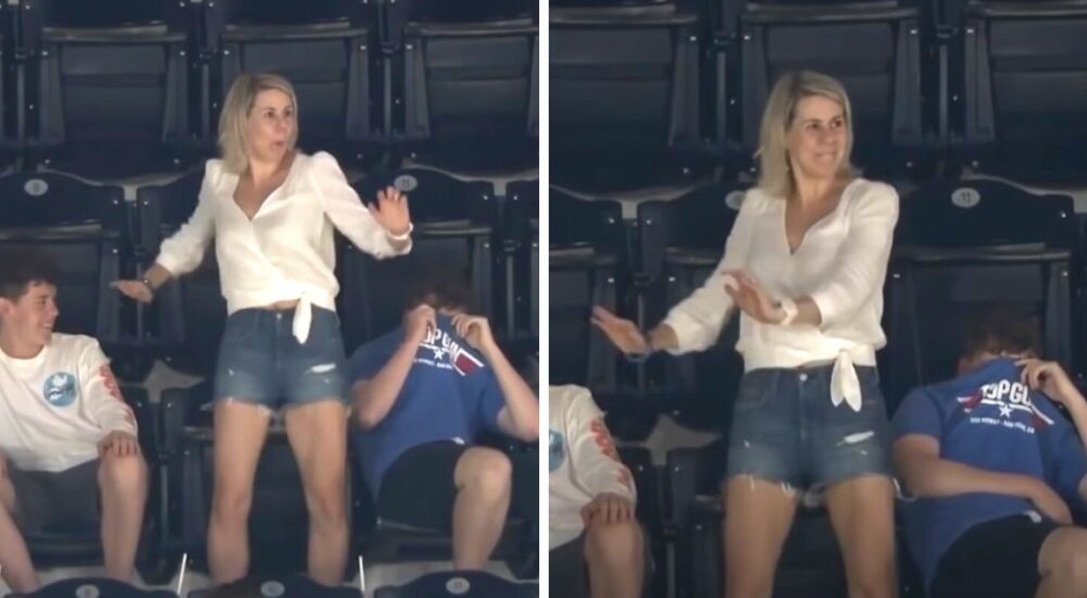 The teen gets annoyed when mom starts to dance on Jumbotron for San Diego Padres…