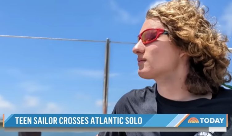 VIDEO: Teenager from California sails across the Atlantic Ocean alone just a few months after learning…